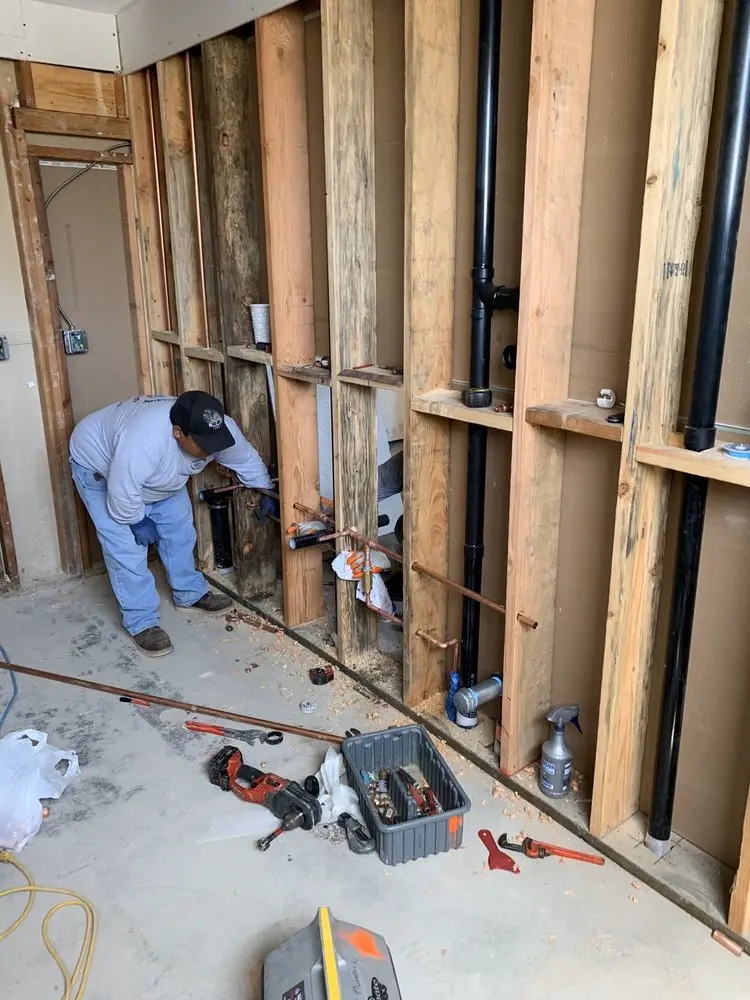 Commercial rough-in plumbing for Gas Line Repair in Gahagen